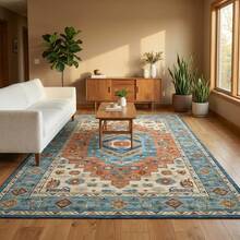 1 tấm thảm trải sàn giả len (1000g/㎡) dày dặn, chống trượt, đế chấm bi, phong cách Bohemian, thảm trang trí ngày lễ, phong cách Bắc Âu cổ điển, Boho hiện đại, kiểu Ma-rốc, có thể giặt máy, dùng cho sân hiên, hiên nhà, dã ngoại, ngoài trời, thảm chùi chân trong nhà, chống trượt, lông ngắn, dễ bảo quản. - Nhiều màu - Xem 12