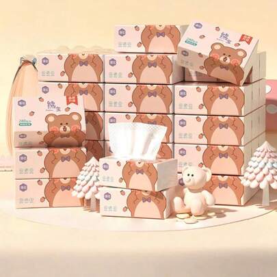 4片/1包优质四层面巾纸（随机两种包装样式） - 柔软、强韧、吸水性强，采用原生木浆制成，适用于家庭、办公室和户外 - 方便旅行携带，是派对必备、清洁用品和办公用品的理想之选 | 装饰性包装