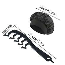 6件/5件/4件装 Mcbki 睡眠美发造型工具套装，无需加热的卷发棒+睡眠帽+Z字梳，丝质睡眠帽，弹性睡眠帽，女士护发，长发造型工具，DIY 懒人卷发，打造自然波浪和蓬松卷发，适合过夜使用，旅行必备，奢华护发礼品 - 彩色 - 查看 4