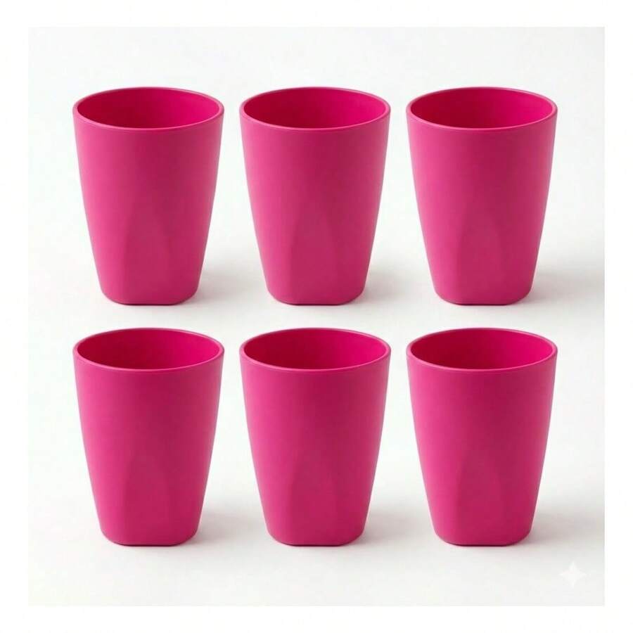 Set Of 30 Colorful Plastic Cups 330ml For Schools, Daycare Centers, And Parties - Rose - View 1