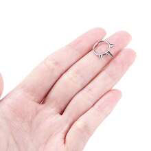 1PC Nose Ring Hoop Punk Stainless Steel Hypoallergenic 16G 18K Gold Plated Hinged Septum Spiked Nose Lip Puncture, Cartilage Hoop,Helix Tragus Ear Lobe Earring,Unisex ,Black 8mm 10mm Women And Men Body Pierecing Jewelry - N026 - View 6