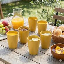 Set Of 30 Colorful Plastic Cups 330ml For Schools, Daycare Centers, And Parties - Baby Yellow - View 6