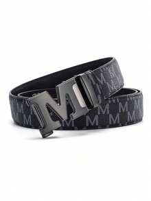 1 Thắt lưng unisex bằng hợp kim, khóa tự động điều chỉnh, in chữ M, chất liệu cao cấp, thời trang và phong cách công sở, cũng có thể dùng làm thắt lưng quần jeans. Thắt lưng bền chắc, dài 47 inch và rộng 1,37 inch, phù hợp cho việc đi lại hàng ngày và các bữa tiệc/ăn tối - một món quà lý tưởng cho người yêu và người thân. - Nhiều màu - Xem 4