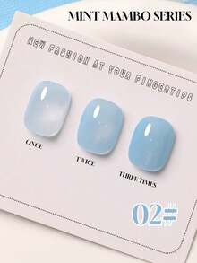 2026春夏新款浅绿色指甲油，12ml水晶凝胶美甲，高光泽，持久速干，需搭配底油和封层使用，需配合UV/LED灯使用，适合工作、通勤、约会和购物等各种场合，沙龙品质，爆款指甲油，热销产品，送礼佳品，美甲设计，不易脱落，易于涂抹，浅绿色系列，必备美甲产品，6色套装可选 - 彩色 - 查看 9