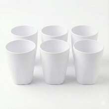 Kit 30 Copos Plástico Coloridos 330ml Escolas Creches Festas - Branco - Visão 1