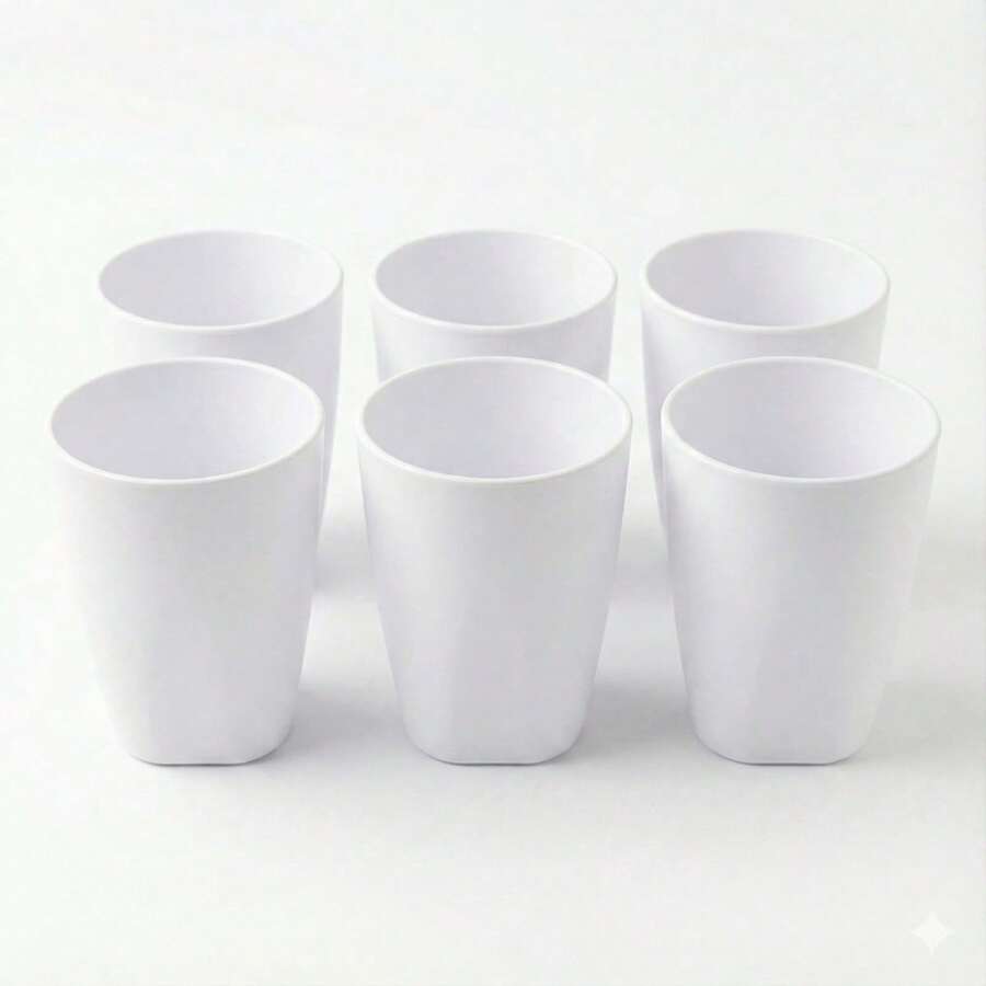 Kit 30 Copos Plástico Coloridos 330ml Escolas Creches Festas - Branco - Visão 1