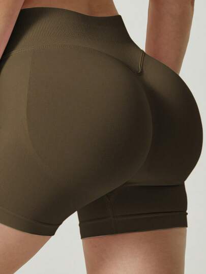 Seamless Butt-Lifting Sports Shorts, Suitable For Fitness, Cycling, Running, Leggings Summer