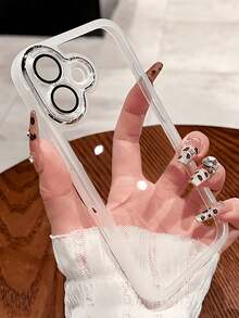 Ốp điện thoại: Ốp bảo vệ TPU trong suốt cao cấp, tương thích với iPhone 17/17 Pro/17 Air/17 Pro Max, chống sốc và bảo vệ ống kính. - trắng - Xem 1