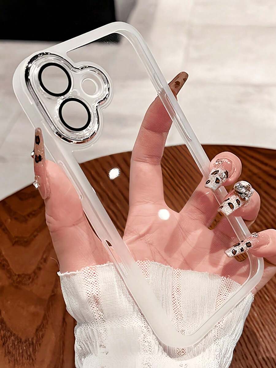 Ốp điện thoại: Ốp bảo vệ TPU trong suốt cao cấp, tương thích với iPhone 17/17 Pro/17 Air/17 Pro Max, chống sốc và bảo vệ ống kính. - trắng - Xem 1