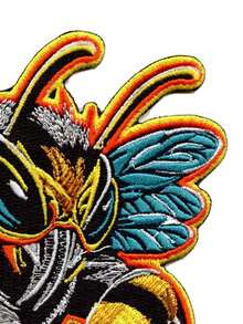 1 miếng vá thêu hình nhóm nhạc Hip Hop Rap Kung Fu Killa Bees cầm kiếm, có thể ủi lên quần áo. - Nhiều màu - Xem 3