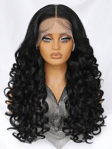 Tóc giả Latisha 13*6 HD Synthetic Lace Front Wigs kiểu xoăn, đã tỉa sẵn, có mái, dành cho nữ, điểm nhấn là tóc con, dài 24 inch. - Nhiều màu - Xem 18