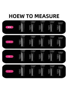 10片装Y2K风格管道形美甲贴片套装 - 手工制作，粉色美甲，红色美甲，粉红法式美甲，手绘红色波点、红色之吻和红色爱心图案设计，闪亮红色水钻装饰手工美甲贴片 - 彩色 - 查看 8