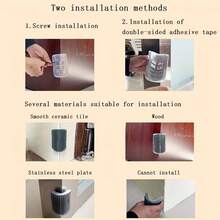 Wall-Mounted Cat Self-Cleaning Grooming Comb | Durable PP Material, Easy-To-Use Adhesive Strip, Convenient Assembly, Space-Saving Design, Ergonomic Pet Grooming Tool For Kittens And Small Dogs | Lightweight, High-Quality Bristles - Multicolor - View 8