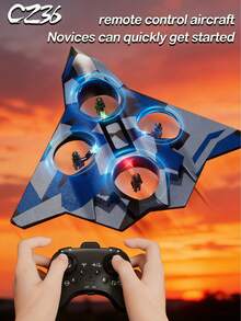 CZ36 Fixed Height Foam Fighter Jet RC Airplane, Crash-Resistant Quadcopter Drone, Birthday Gift - View 2
