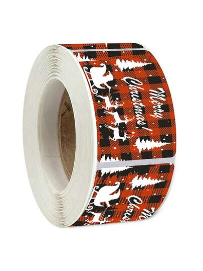 1 rotolo da 150 pezzi di biglietti di auguri natalizi, biglietti di auguri, decorazioni, etichette per scatole regalo da asporto