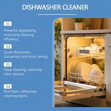 jakehoe 12pieces Dishwasher Cleaning Effervescent Tablets - Degreasing, Stain Removal, Limescale Remover, Household Cleaning, Kitchen Cleaner - Solid State - View 6