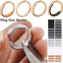 Ring Adjuster, EVA Invisible Sticker Suitable For Loose Rings For Women And Men, Transparent White Finger Ring Sizer Reducer Jewelry Tool, Transparent Silicone Ring Protector, Adjustable Ring Size Without Changing Dimension - A - View 12