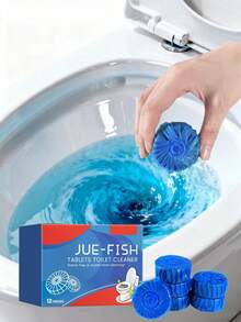 JUE FISH 骊鱼牌；12片装；马桶清洁片；清洁剂；马桶清洁片；有效清洁马桶、水箱、水管等顽固污渍 - 固體 - 查看 2
