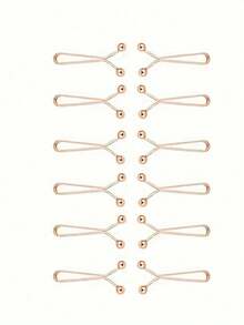 12pcs Women's Simple Hair Clips, Scarf Clips, Headband Pins, Silk Scarf Clips, Headwear Fastener Clips For Dress - A - View 15