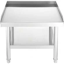 Stainless Steel Equipment Grill Stand 24 X 24 X 24 Inches 24 X 28 X 24 Inches 36 X 30 X 24 Inches 48 X 30 X 24 Inches 60x30x24 Inches Stainless Table, Grill Stand Table With Adjustable Storage Undershelf, Equipment Stand Grill Table For Hotel, Home, Restaurant Kitchen - 24 x 28 x 24 inch - Xem 8