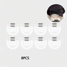 Invisible Seamless Pant Leg Clips - Adjustable Non-Slip Clips Suitable For Jeans, Wide-Leg Pants, Fabric Tailoring - Plastic Clips With Strong Grip - Transparent - View 14