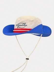 1顶撞色系带徒步帽，防紫外线，3D设计，可折叠，透气，修脸，适合徒步、骑行、旅行、户外活动、街头穿搭、约会、远足等各种场合。 - Multi-functional hat - 查看 10