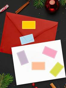 1 Roll Multi-Color Label Stickers, Waterproof Self-Adhesive Labels, Handwritten Name Tags, Index Stickers - Sticker - View 4