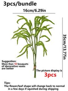 6 piezas de plantas de helecho artificiales con cuentas de perlas falsas - Flores falsas de plástico para decoración del hogar, adornos de mesa para todo el año, perfectos para Navidad, Pascua, Acción de Gracias, Día de San Valentín, ocasiones de recuperación - Versátiles para varios tipos de habitaciones - Verde - Ver 7