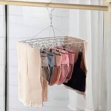 Clothesline With 40 Clothes Pegs For Underwear, Panties, Stockings, Reinforced Stainless Steel, 20/40 Pegs - Xem 4