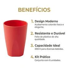 Set Of 30 Colorful Plastic Cups 330ml For Schools, Daycare Centers, And Parties - Assorted - View 3