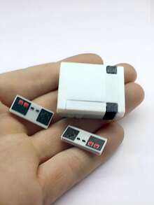 Retro Game Console Model, Miniature Game Console With Joystick, Simulated Cartridge Game, Mini TV Model, Suitable For Doll House Decor Or Office Desk Ornament - Multicolor - View 10