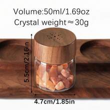 Natural Amethyst Crystal Reed Diffuser Set - Solid Black Walnut Cap, Empty Glass Container For DIY Essential Oil Aromatherapy - Wooden Diffuser Container - View 20