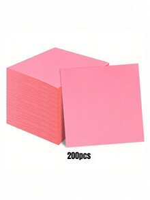Colored Plain Disposable Paper Napkins, Square Handkerchief Paper For Party, Birthday Gathering - Multicolor - View 19