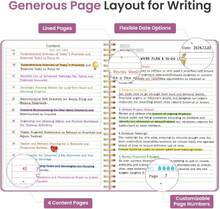 Taja Spiral Lined Notebook, 8.5"X11" Notebooks For Work, Large A4 Journal For Women &Amp; Men, College Ruled Journaling Notebook For Writing, Plastic Cover Spiral Journal, Purple - Màu A - Xem 3