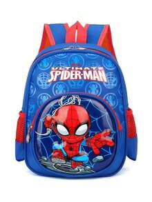 Mochila pequeña con estampado de dibujos animados de Spiderman, bolso de hombro, regalo de Navidad ligero, para familiares y amigos (colocación del patrón de impresión al azar) - Multicolor - Ver 6