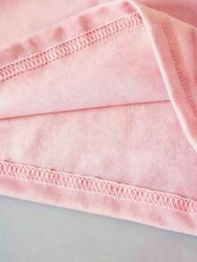 BT21 Characters Graphic Tee Women's Cotton Loose Fit Gifts For Halloween, Christmas, Thanksgiving And New Year - 粉色 - 查看 4