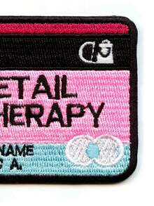 1pc Love Is Powerful Patch Motivational Fandom Script Embroidered Iron On - Multicolor - View 5