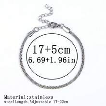 Women's Fashion Stainless Steel Chain Bracelet, Fade-Resistant Jewelry - Multicolor - View 8