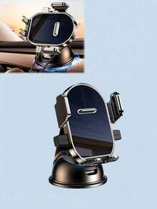 360°旋转车载手机支架 - 带吸盘底座、自动锁定机制、防震、通用型车载导航支架 - 強力吸盤款 - 查看 12