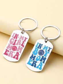 New Mom Birthday Gifts From Son Daughter First Time Best Pregnant Mom Ever Gift Idea Boy Girl Mom Era Keychain - Multicolor - View 2
