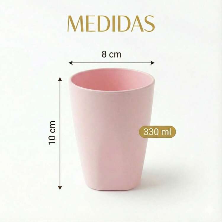 Set Of 30 Colorful Plastic Cups 330ml For Schools, Daycare Centers, And Parties - 嬰兒粉 - 查看 4