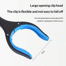 Foldable Long Handle Trash Picker, Multifunctional Sanitation Litter Grabber, Compact Portable Waste Tongs - Multicolor - View 7