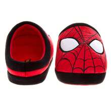 Marvel Spider Man Men's Slippers Cozy, Plush, And Fun House Red Shoes (Adult Sizes 7-1) - Red - View 5