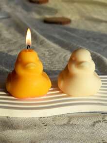 3D Little Yellow Duck Aroma Stone Plaster Candle Silicone Mold DIY Duck Crystal Epoxy Resin Mold - White - View 4