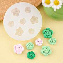 Silicone Mold For DIY Handmade Artificial Succulents - White - View 3