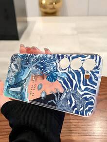 1 chiếc ốp lưng điện thoại mềm hình cá voi xanh, san hô và cua hoàng đế, tương thích với iPhone 17/17 Air/17 Pro/17 Pro Max, tương thích với Honor, Galaxy A04e/12/A13/A14/A34/A50/A52/A53/A54/S21/S22/S23/S24/S25/S25Ultra, 6A/7A/8A, 12T/13T, phiên bản quốc tế, không phải phiên bản nội địa. - Trong sáng - Xem 3