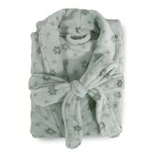 Appel Plush Flannel Bathrobe - Super Comfortable - Mint Green - View 1