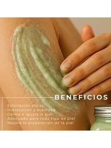 Exfoliante Facial Y Corporal De Aloe Vera, Hidrata Aclara Manchas, 350 ml, Tarro de exfoliante de aloe vera, elimina impurezas de la piel, Elimina las células muertas - Aloe Vera - Ver 6