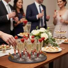 8pcs/20pcs/60pcs Multi-Style Reusable 4.5oz Party Champagne Cups, Suitable For Parties, Weddings And Large Celebrations, Juice Cups, Cups, Welcome Drink Cups, Party Cups - View 7