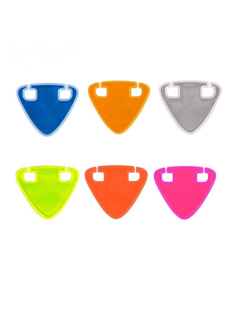 8/4/1件/套 自行车高可见度反光贴纸尾灯，自行车夜间骑行紧急安全警示灯，适用于山地/公路自行车 - 彩色 - 查看 2